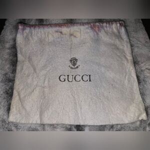 Gucci Authentic Vintage White Dust‎ Bag 14x10.5"